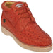 Mens Exotic Sneakers - Alligator Sneakers By Brand  in Color Casual Cognac