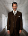 Statement Men's 3 Piece 100% Wool Suit - Fashion Pinstripe