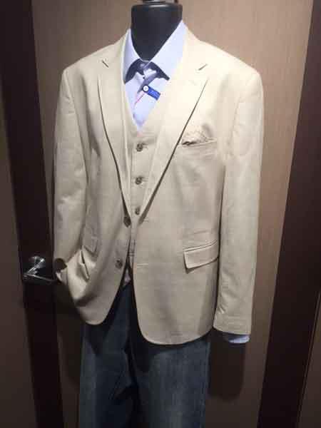 Style#-B6362 Beige ~ Khaki ~ Tan Men's  2 Button Cheap Priced Designer Fashion Dress Casual Blazer For Men On Sale Vest Sport Jacket Blazer