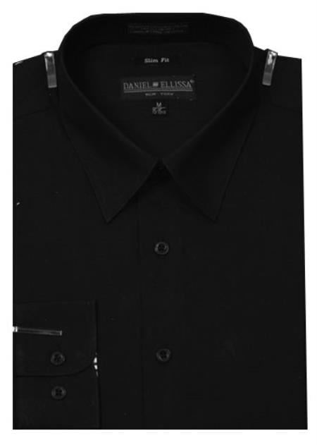 Affordable Clearance Cheap Mens Dress Shirt Sale Online Trendy - Slim Fit Solid Color Men's Dress Shirt