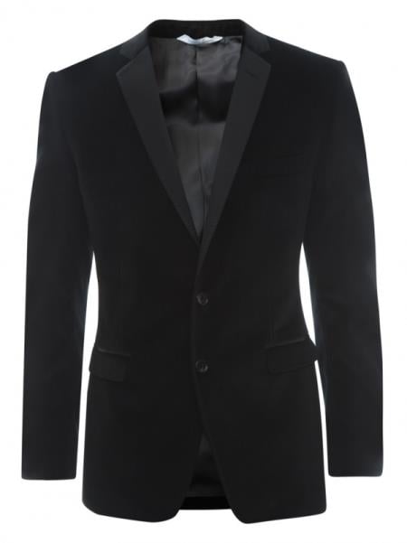 Style#-B6362 Velvet Blazer - Mens Velvet Jacket Mens Black Velvet Velour 2 Button Tuxedo Jacket 