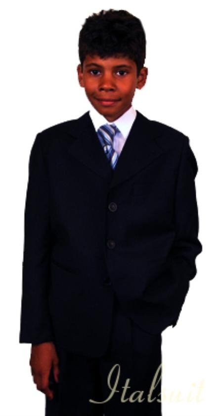 Boys Suits Super 150's Italian super fine Kids Sizes poly~rayon Black Suit Perfect for toddler Suit  wedding  attire outfits
