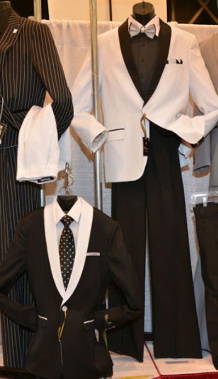 Men's Boy's Kids Sizes Childress Dress Suits Black/White Perfect for toddler Suit wedding  attire outfits