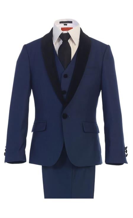 Boys Kids Sizes Tuxedo Suit Royal Suit Perfect for toddler Suit wedding  attire outfits With Dress Shirt
