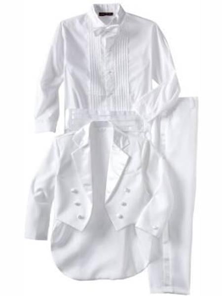 Baby Boys White Kids Sizes Tuxedo Suit Perfect for toddler Suit wedding  attire outfits