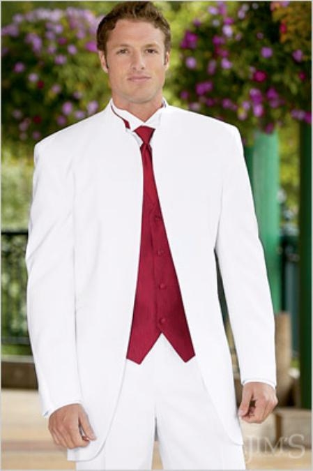 white double button tuxedo