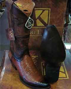 King Exotic Boots Cognac Snip Toe Genuine Crocodile Western Cowboy Dress Cowboy Boot Cheap Priced For Sale Online