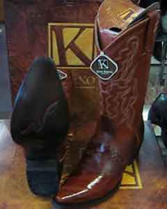 King Exotic Boots Cognac Snip Toe Genuine Eel Western Cowboy Dress Cowboy Boot Cheap Priced For Sale Online ~ botines para hombre- Botas De Anguila