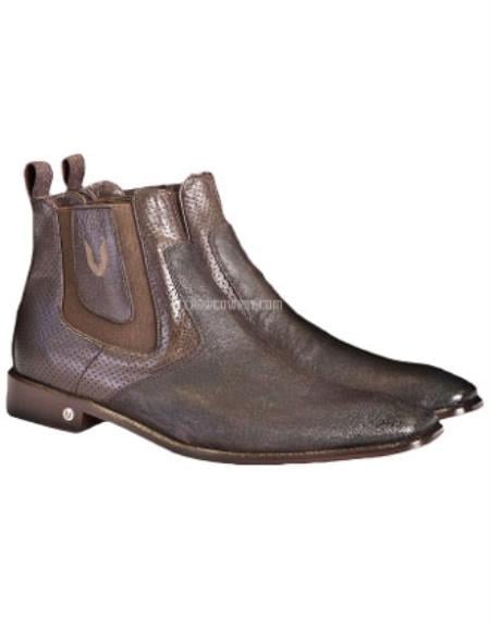 Men's Faded Brown Vestigium Genuine Catshark Chelsea Boots