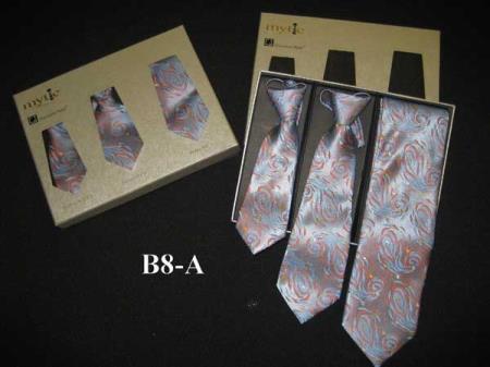 Fabric Protector Mytie Father And Sons Matching Ties Set Gray - Men's Neck Ties - Mens Dress Tie - Trendy Mens Ties