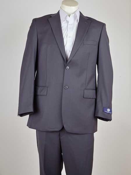 Men's Grey Two Button  Suit