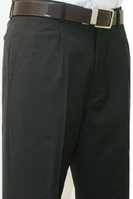 Men's Light Gray Single Pleated Dress Pants Roma Medium