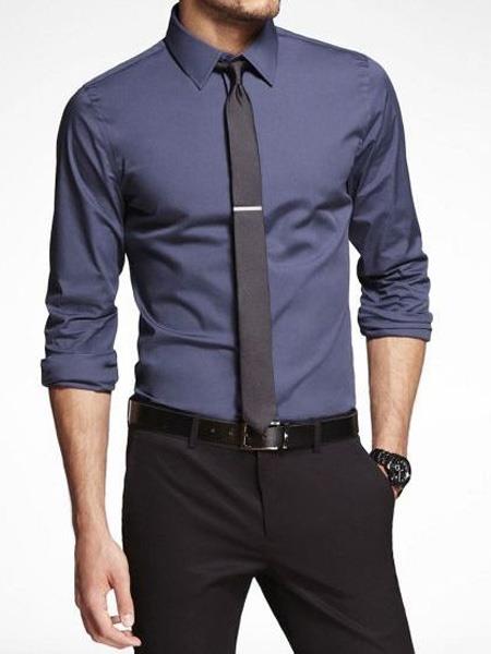 Dark Blue high school homecoming outfits for guys