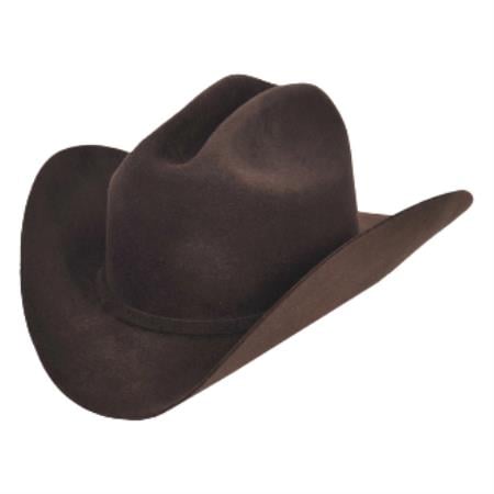 Tejana Los Altos Hats-Joan Style Felt Cowboy Hat – Brown 