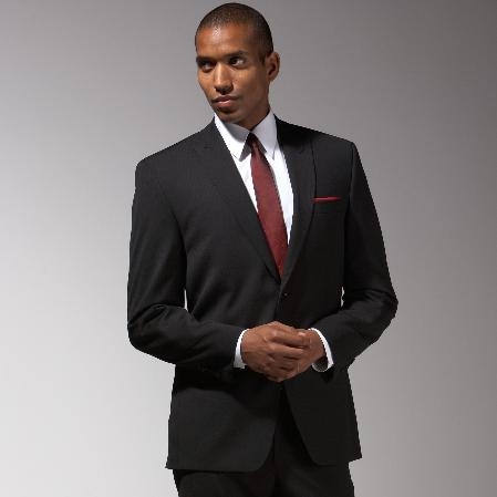 Authentic Mantoni Brand Black Suit - High End Suits - High Quality Suits