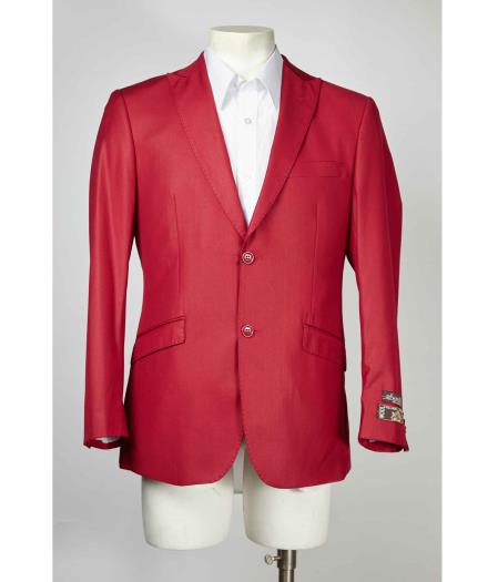 2 Button Dark Red Men's Cheap Priced Designer Fashion Dress Casual Blazer For Men On Sale Cheap Priced Blazer Jacket For Men
