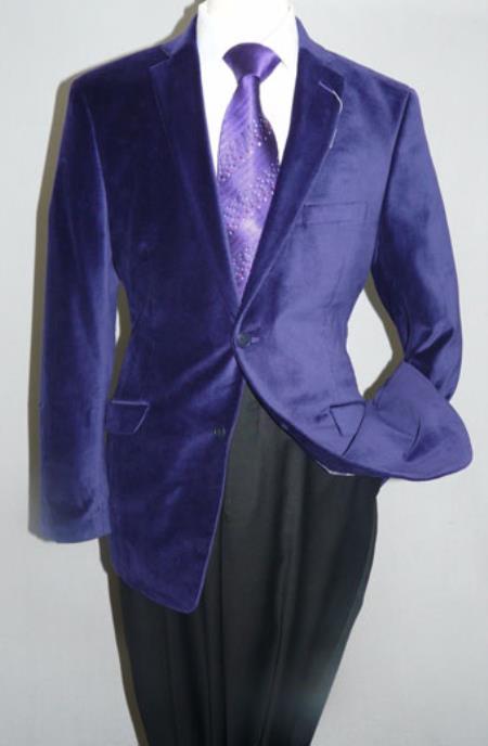 Style#-B6362 Men's Cheap Priced Designer Fashion Dress Casual On Sale Sport Coat Solid Two Button Christmas Purple Velvet Men's blazer