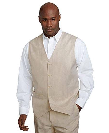 Men's Vest and Pants Set - Linen Outfits For Men Perfect for wedding Vest & Pants