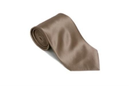 Beaver 100% Silk Solid Necktie With Handkerchief Buy 10 of same color Tie For $25 Each-Men's Neck Ties - Mens Dress Tie - Trendy Mens Ties