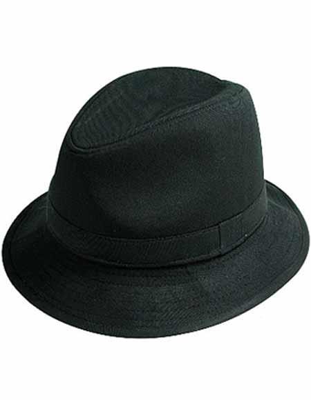 Men's Black New Style Soft Felt Bucket Hat 