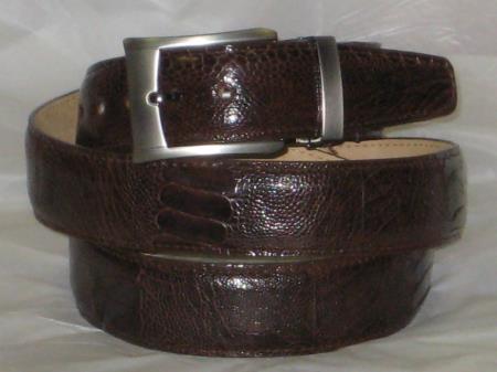 Cinto De Avestruz - Cinto Vaquero MensStylish brown belt crafted from finest ostrich leg material