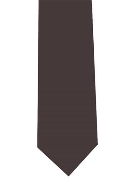 Extra Long Men's Polyester Brown Neck Tie-Men's Neck Ties - Mens Dress Tie - Trendy Mens Ties
