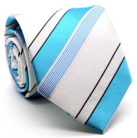 Men's Premium Classic Modern Ties Turquoise - Men's Neck Ties - Mens Dress Tie - Trendy Mens Ties