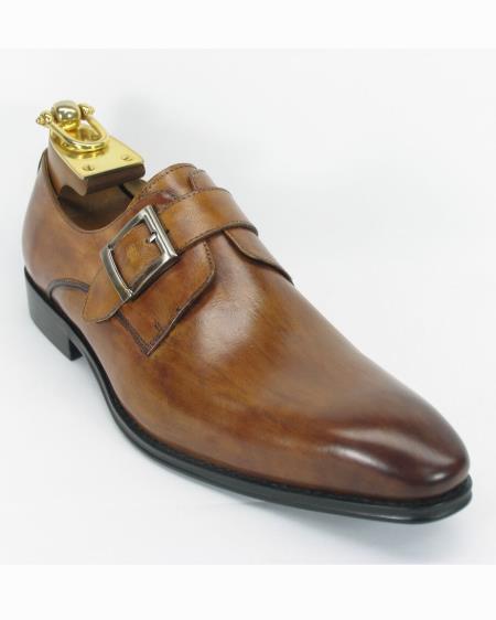 mens shoes with side buckle
