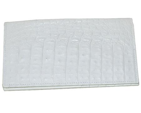 Men's Genuine Exotic Animal Skin Wallet ~ billetera ~ CARTERAS Large Hornback Wallet White 