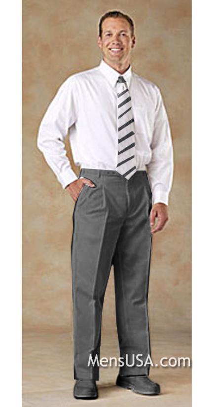 Mens Double Pleated Pants / Slacks Comfortable fit