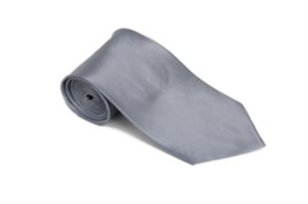 Rabbit 100% Silk Solid Necktie With Handkerchief Buy 10 of same color Tie For $25 Each-Men's Neck Ties - Mens Dress Tie - Trendy Mens Ties