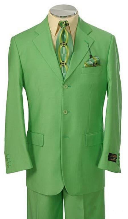 Men's Party Suit Collection Lime Green ~ Mint ~ Apple Gre