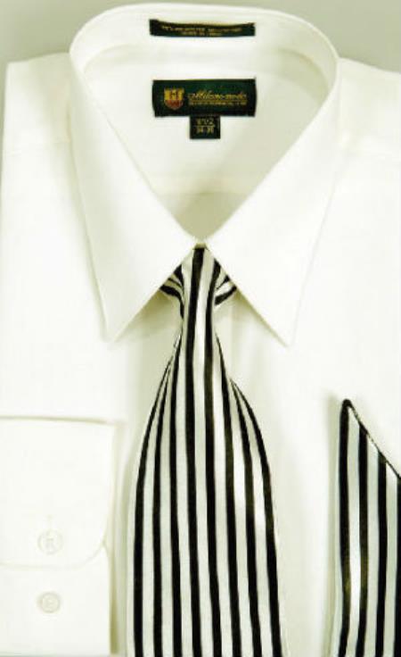 Ivory Point(Straight) Collar Men's Dress Shirt