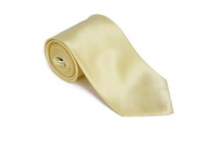 Lemon 100% Silk Solid Necktie With Handkerchief Buy 10 of same color Tie For $25 Each-Men's Neck Ties - Mens Dress Tie - Trendy Mens Ties