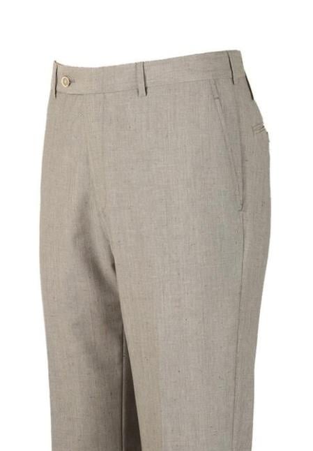 American USA Made Super 110's Wool Harwick Clothing Dress Pants Manufacturers In America Light Gray unhemmed unfinished bottom