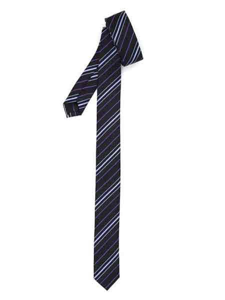 Super Skinny Striped Purple Lavender Slim Fully Lined NeckTie-Men's Neck Ties - Mens Dress Tie - Trendy Mens Ties