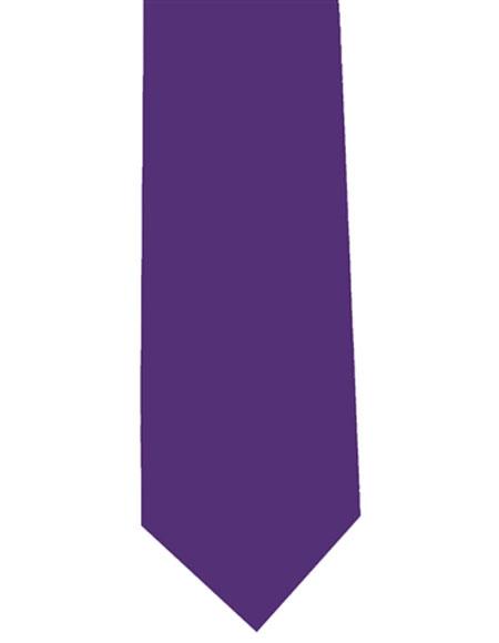 Men's Neck Tie Polyester Extra Long Purple-Men's Neck Ties - Mens Dress Tie - Trendy Mens Ties