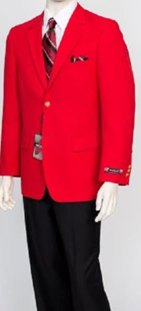 Style#-B6362 Pacelli Men's Classic Red Cheap Priced Blazer Jacket For Men Jacket Blair