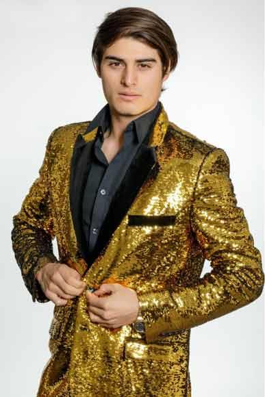  Alberto Nardoni Brand Men's Gold  Velvet Lapel 2 Button Cheap Priced Designer Fashion Dress Casual Blazer On Sale Blazer