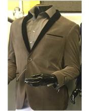 Men's Grey Tuxedo / Tux / Dinner Jacket Velvet Blazer