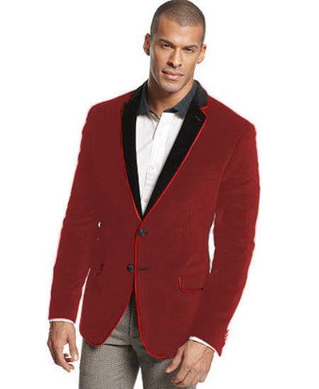 Mens Fashion Maroon Burgundy Wine Color Suits and Jackets