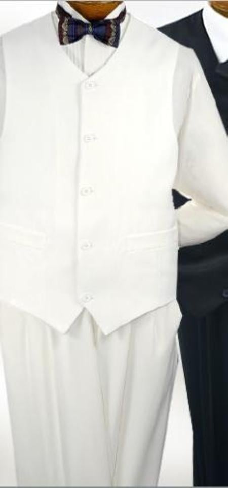 Matching Dress Tuxedo Wedding Vest ~ Waistcoat ~ Waist coat + Shirt + Bow Tie Package Men's Dress Shirt