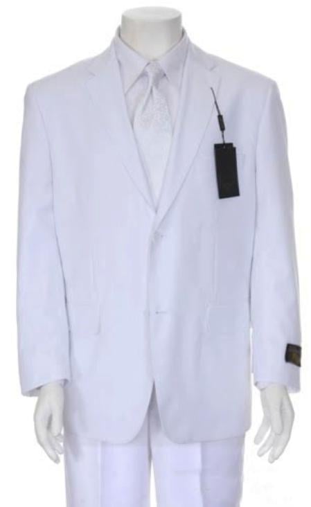 Men's Multi-Stage Party Cheap Priced Business Suits Clearance Sale Collection White 