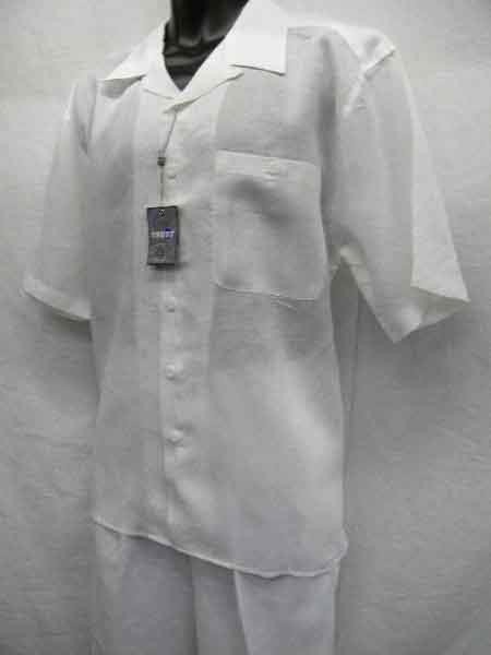 Men's 2-piece Spring/Summer Casual Short Sleeve Shirt Set /Walking Suit 2963