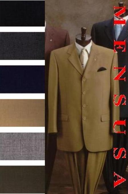 Wide Leg Pants Suits Come With 2or3 Button Style Super 140's Wool in 8 Colors 