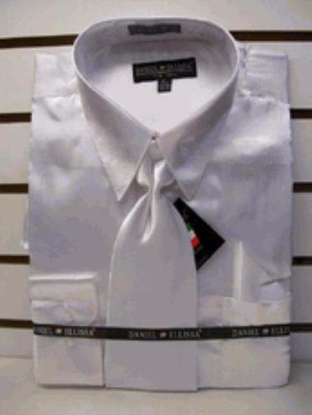 Mens White Silk Satin Dress Shirt Italian Design All Sizes S M L XL XXL 3XL 4XL