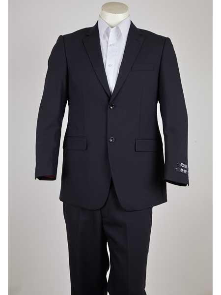 Navy Men's  2 Button Slim Fit Suit