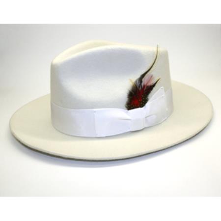 Mens Dress Hat Mens Off White Fedora Hat 