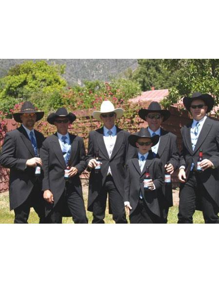 Men's Traje Vaquero Western Suit & Tuxedo Black