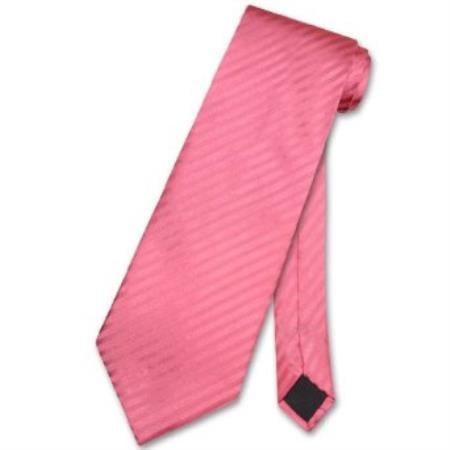 Peachish Pinkish Color Vertical Design Men s Neck Tie - Men's Neck Ties - Mens Dress Tie - Trendy Mens Ties
